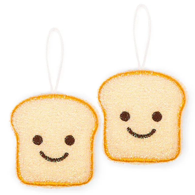 Kikkerland Home Toast Scrub Sponge Schwamm 2er Set