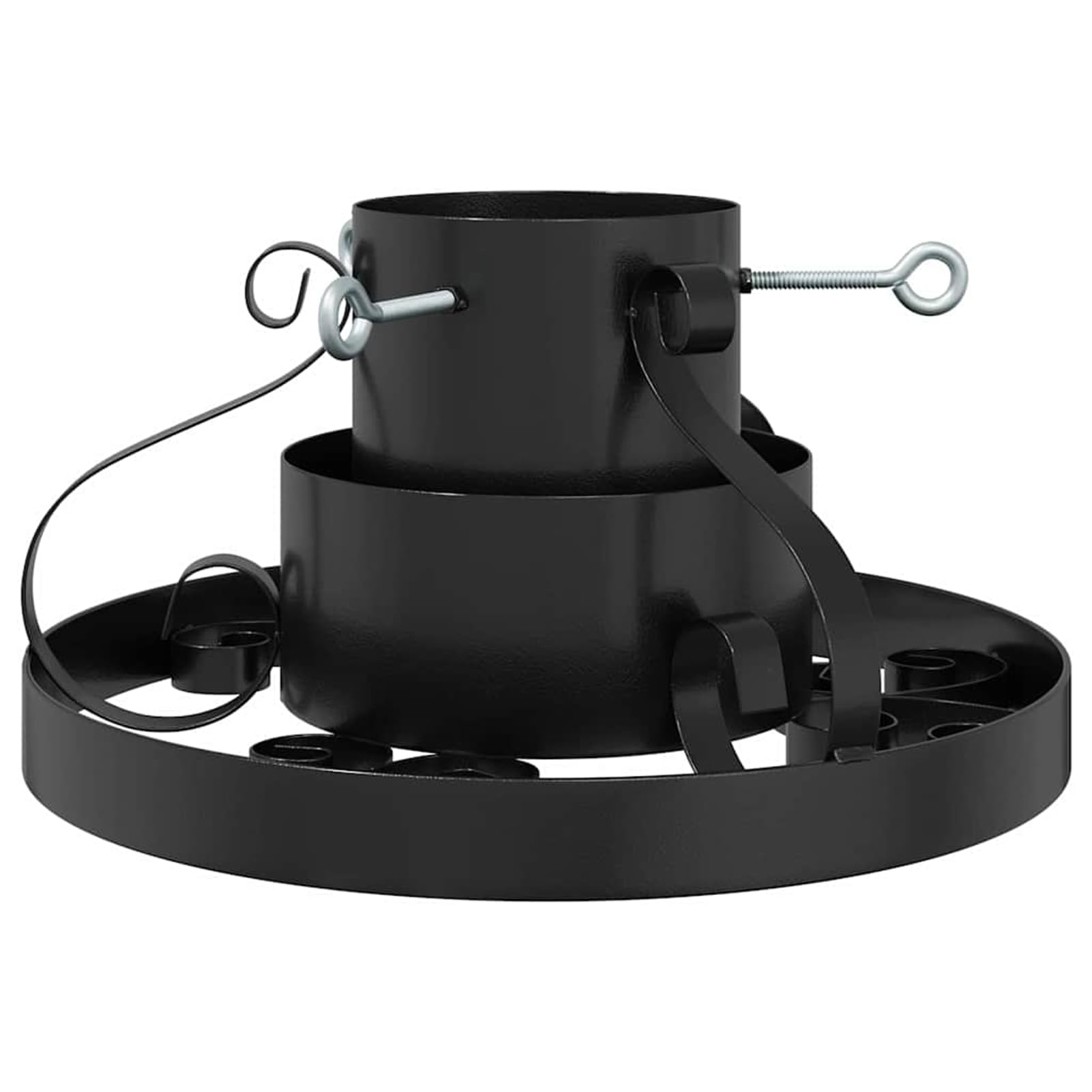 vidaXL Heim & Garten Weihnachtsbaumständer Schwarz 40x40 Stahl