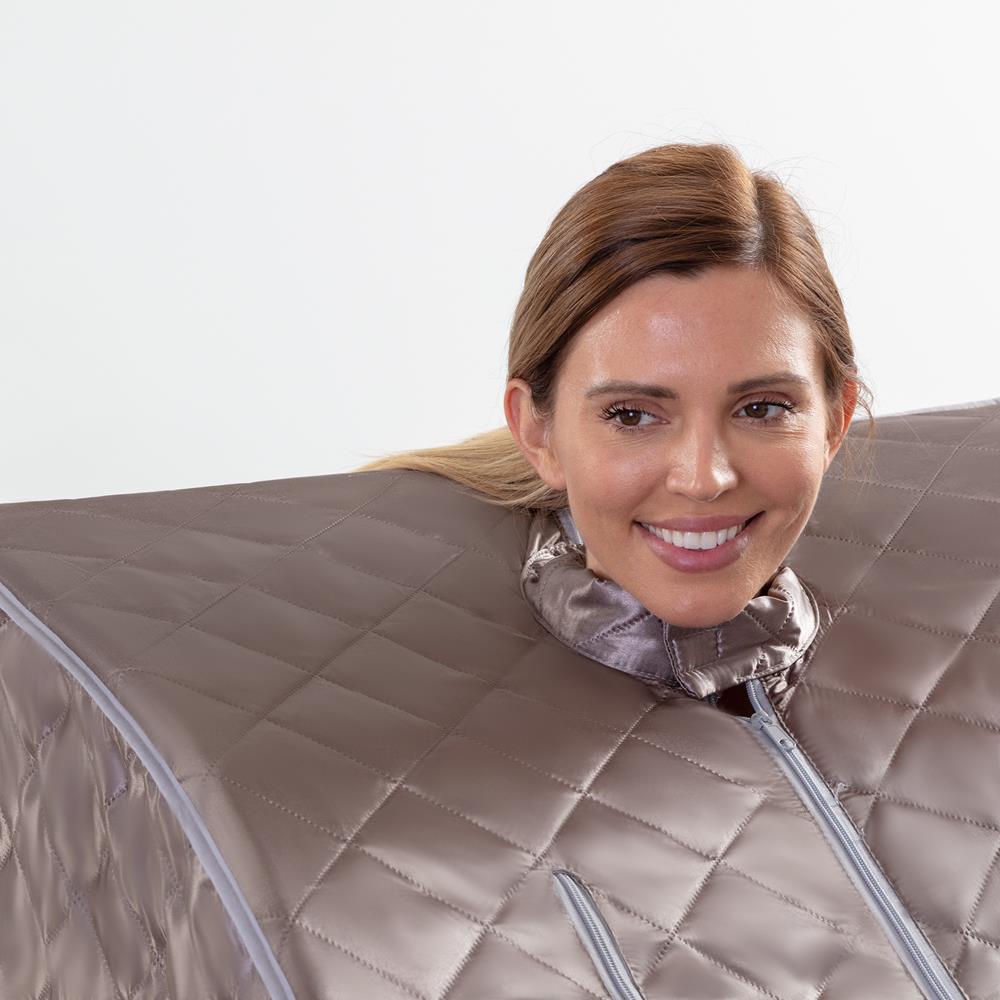 Serenelife Massage Sauna Kompakt Dampfsauna mit Stuhl