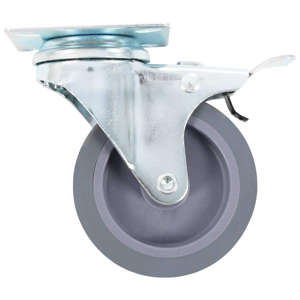 vidaXL Lenkrollen 75 mm mit Bremse Möbelrollen 8 Stück