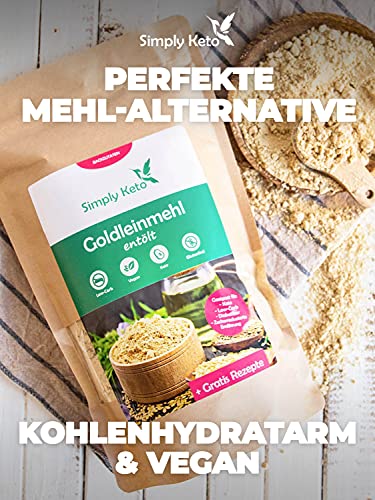 Keto Backzutaten Goldleinsamenmehl Lower Carb 500 g vegan