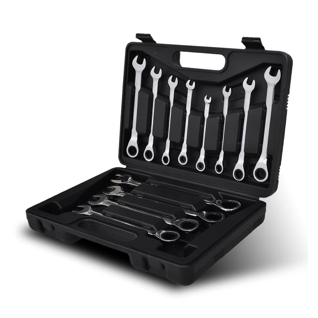 vidaXL Heimwerkerbedarf Ratschenschlüssel Set 12-tlg 6-19mm