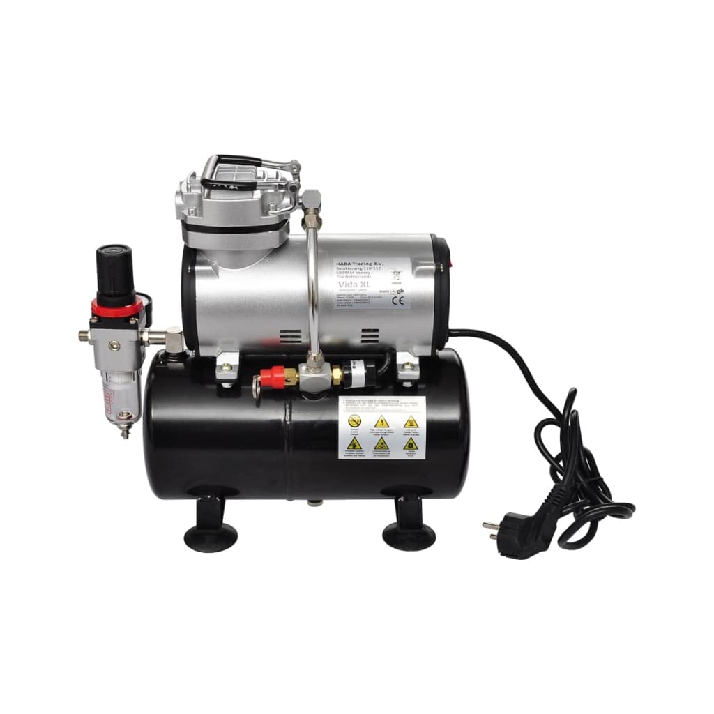 vidaXL Profi Airbrush Komplett-Set mit 2 Pistolen Doppelfunktion