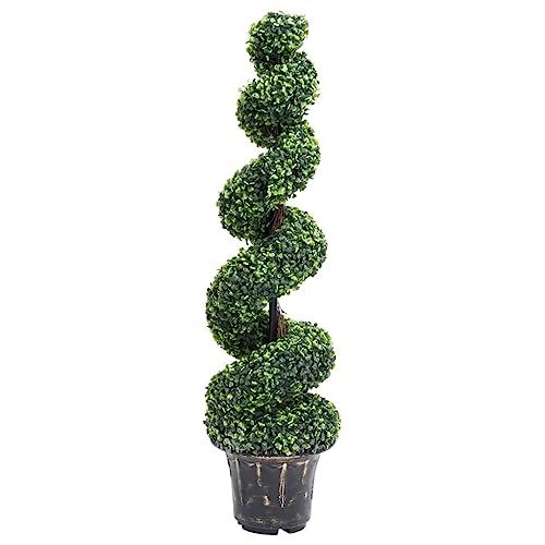 vidaXL Buchsbaum Spiralform Kunstpflanze 117 cm mit Topf