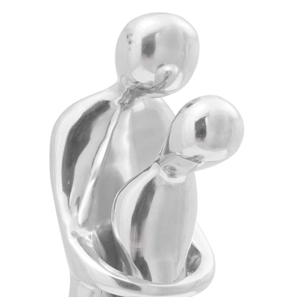 vidaXL Heim & Garten Skulptur Silber Aluminium 49 cm