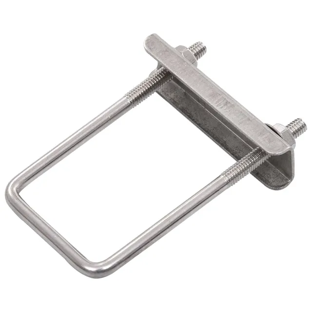 vidaXL Heim & Garten U-Bügel Zaunverbinder Edelstahl 60x40mm 25 Sets
