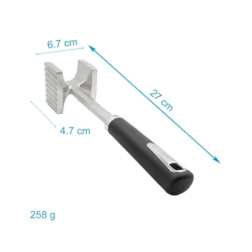 Intirilife Fleischklopfer Doppelseitig 27 cm Schnitzelklopfer Hammer