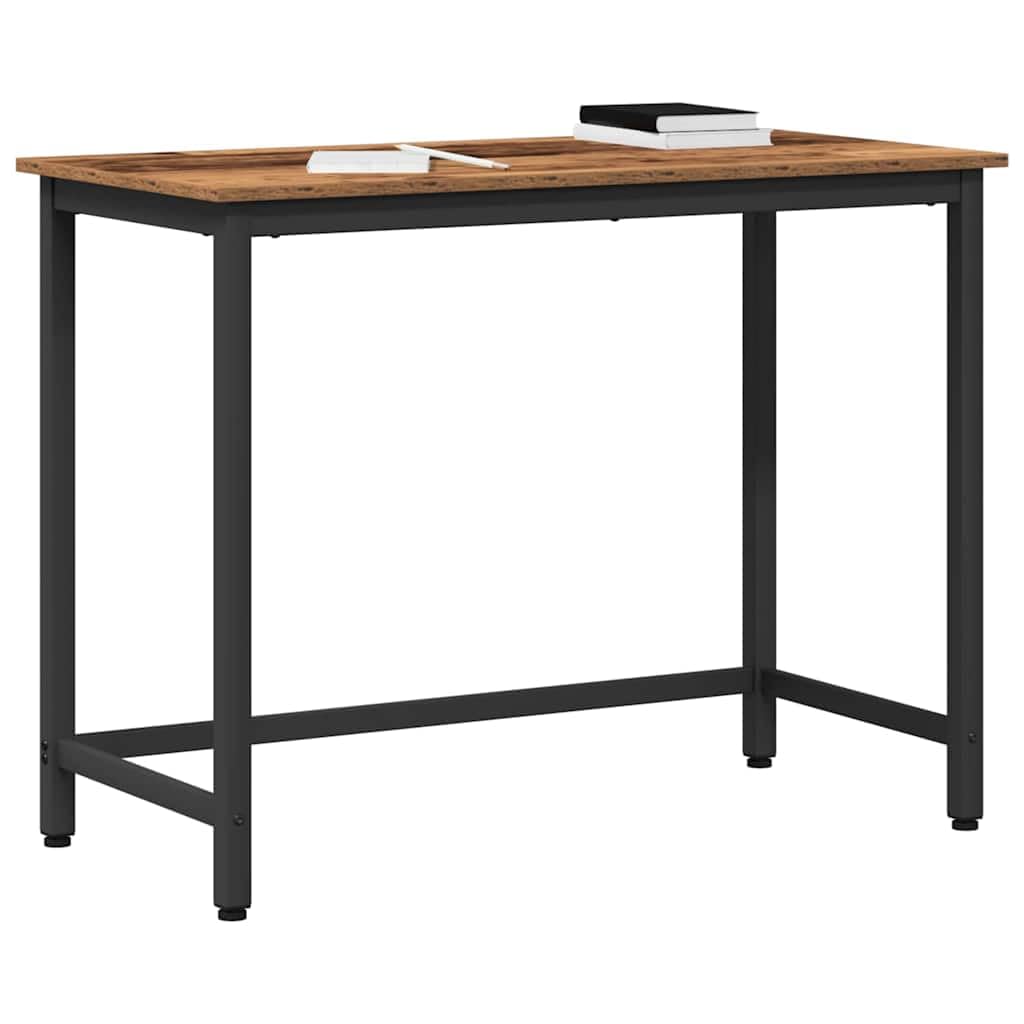 vidaXL Tisch Altholz 80x50x76,5 cm Holz Stahl