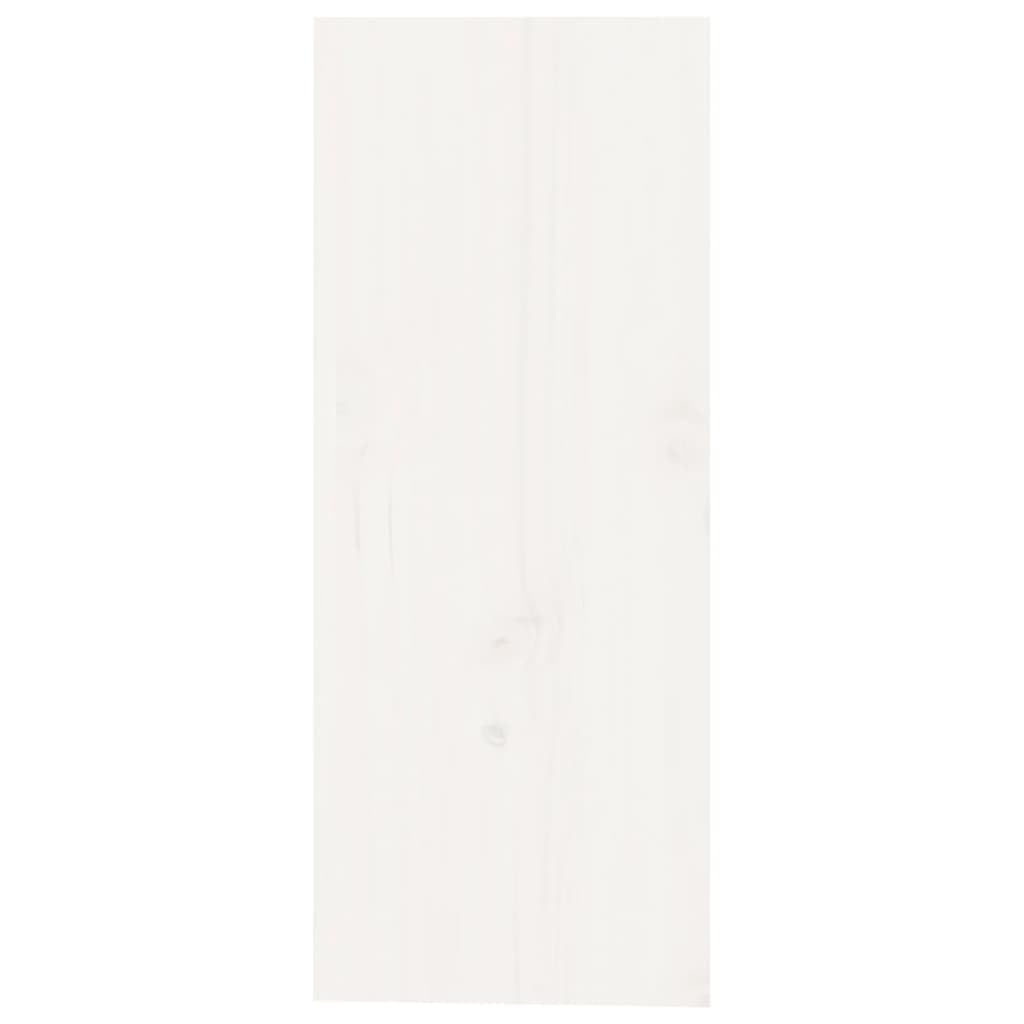 vidaXL Möbel Weinregal Weiß Kiefer 62 cm Kasten-Design