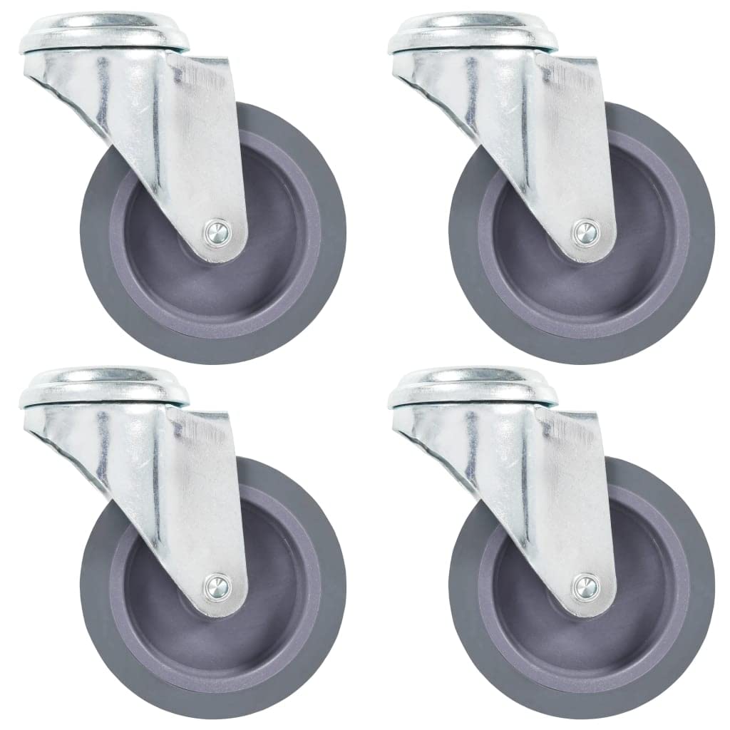 vidaXL Lenkrollen 75 mm Möbelrollen 4er-Set 180 kg