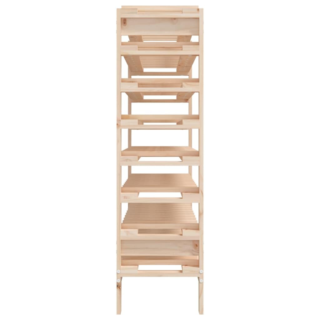 vidaXL Möbel Weinregal 80 Flaschen Kiefer 109,5x30x107,5cm