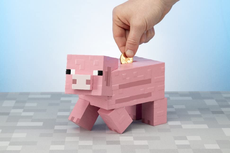 Paladone Homeware Minecraft Sparschwein Schwein rosa 19 cm