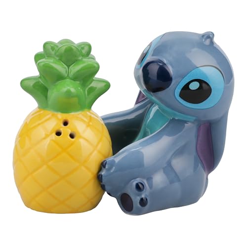 Paladone Homeware Stitch Salz- und Pfefferstreuer Keramik 2er Ananas