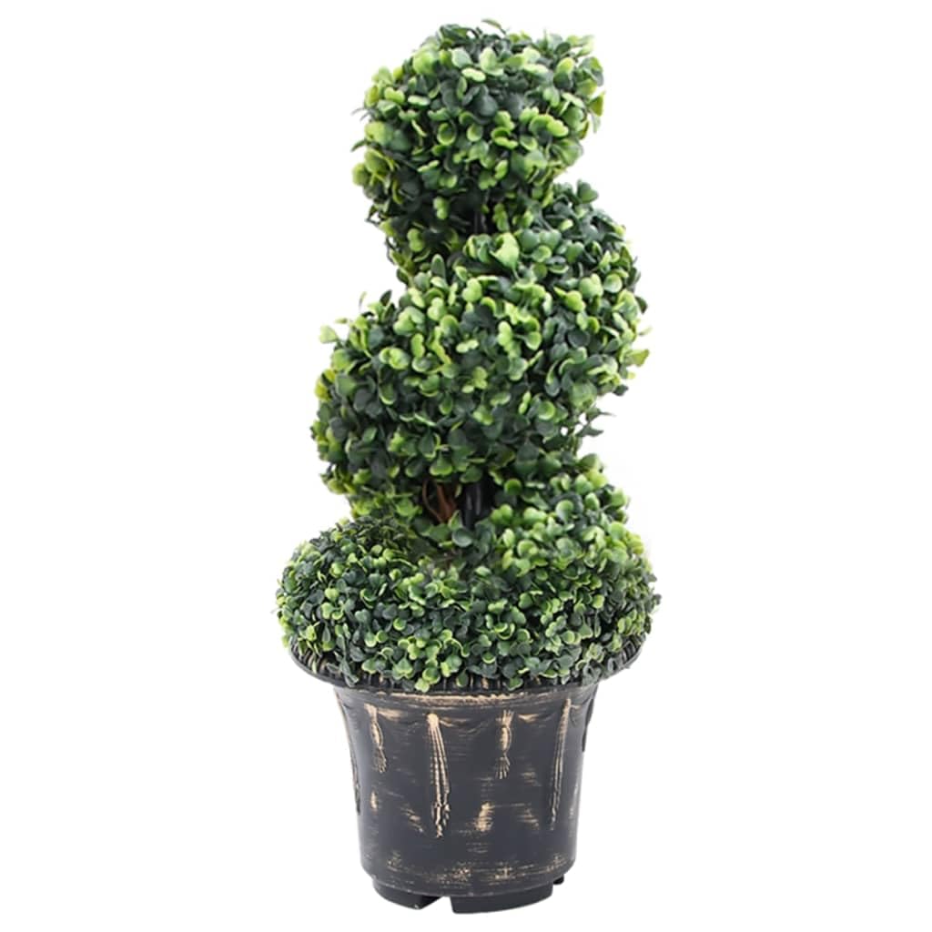 vidaXL Buchsbaum Spiralform Kunstpflanze 117 cm mit Topf
