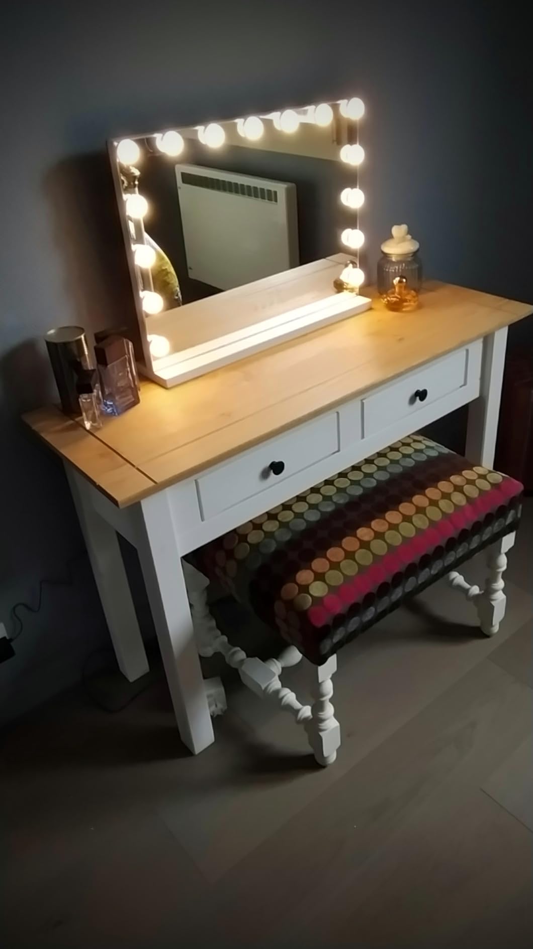 vidaXL Möbel Konsolentisch Panama 110x40x72 Braun Massivholz