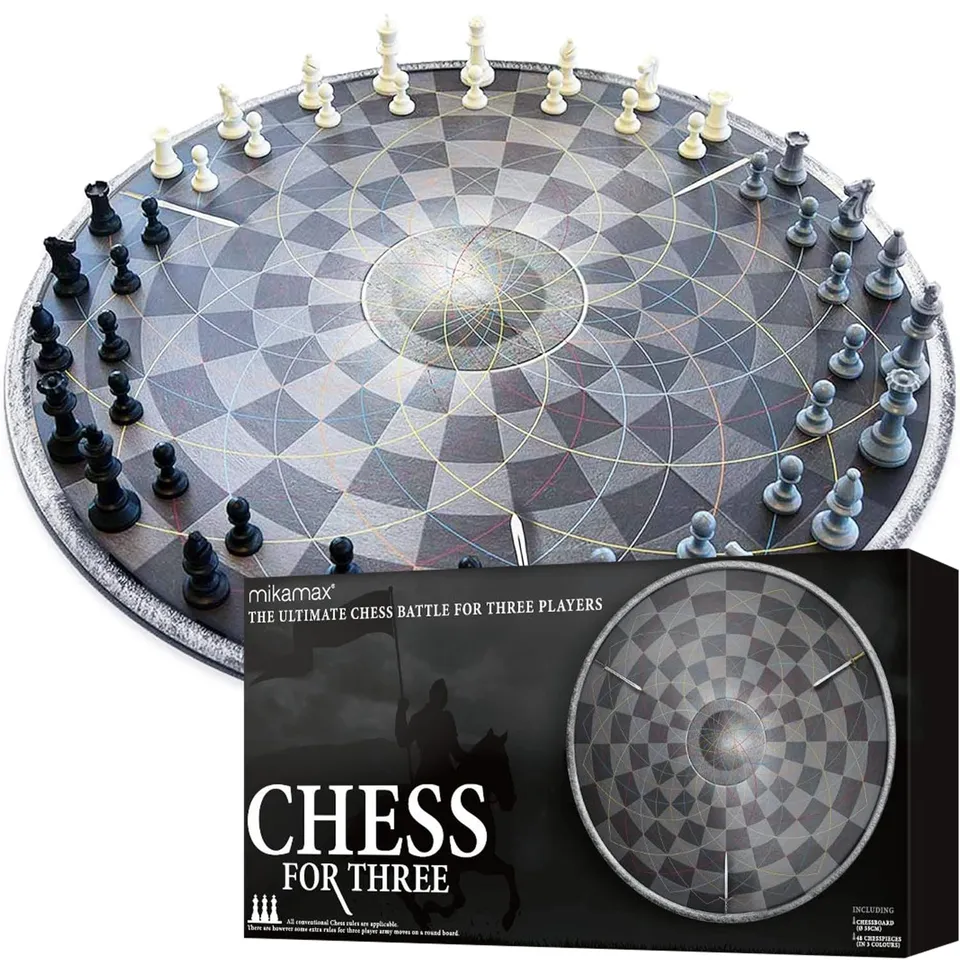 MikaMax Chess for Three Schachspiel 56cm Für 3 Personen