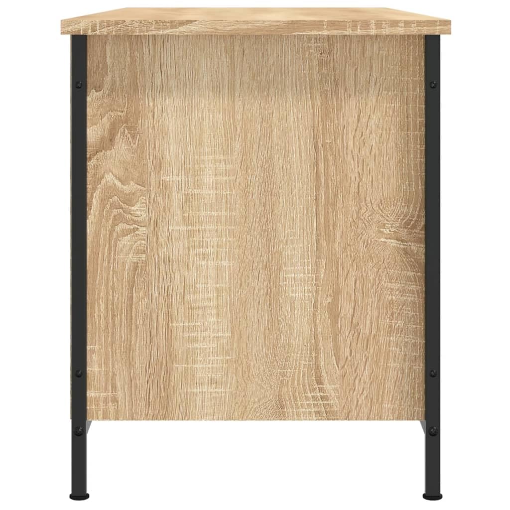 vidaXL TV-Schrank 100x40x50 cm Holz Braun 4 Fächer
