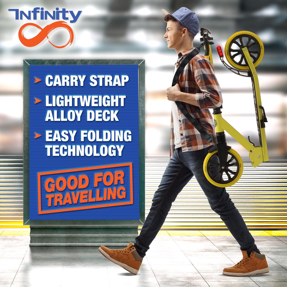 Serenelife Scooters Kick Scooter Gelb klappbar Alu
