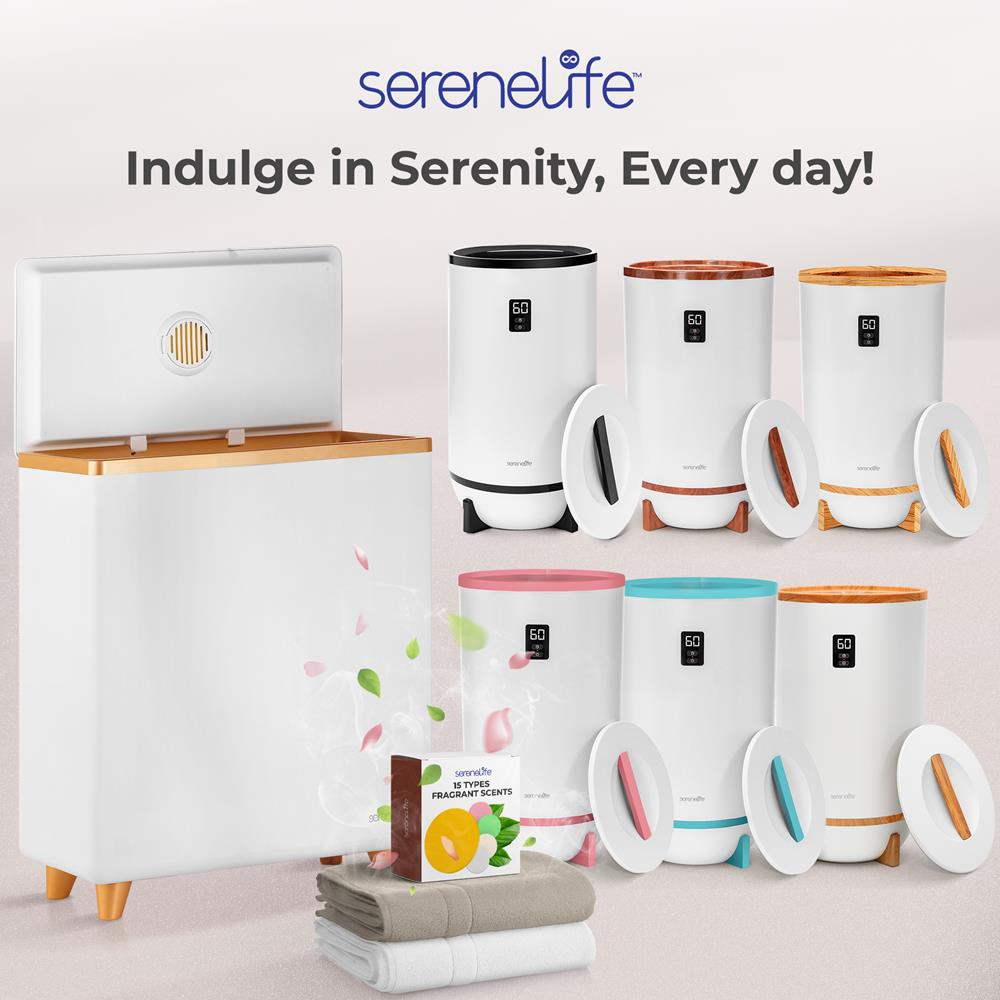 Serenelife Handtuchwärmer Rose Gold 20L für 2 Handtücher