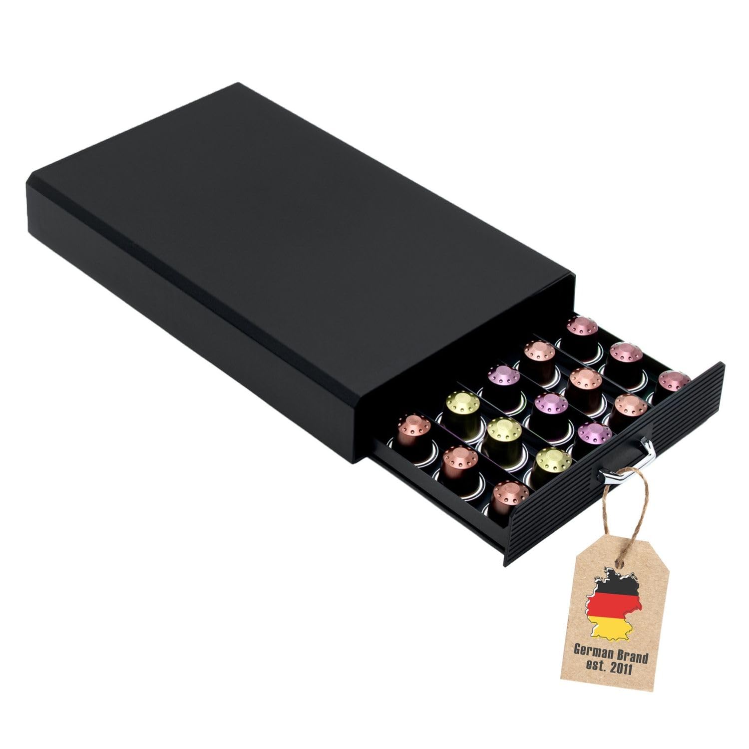 Intirilife Küche Kapselhalter Weiß 50 Nespresso 38 cm