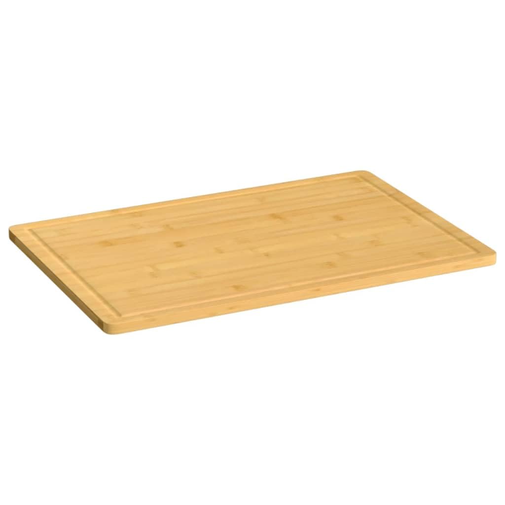 vidaXL Heim & Garten Schneidebrett Bambus 40x30 cm Saftrille