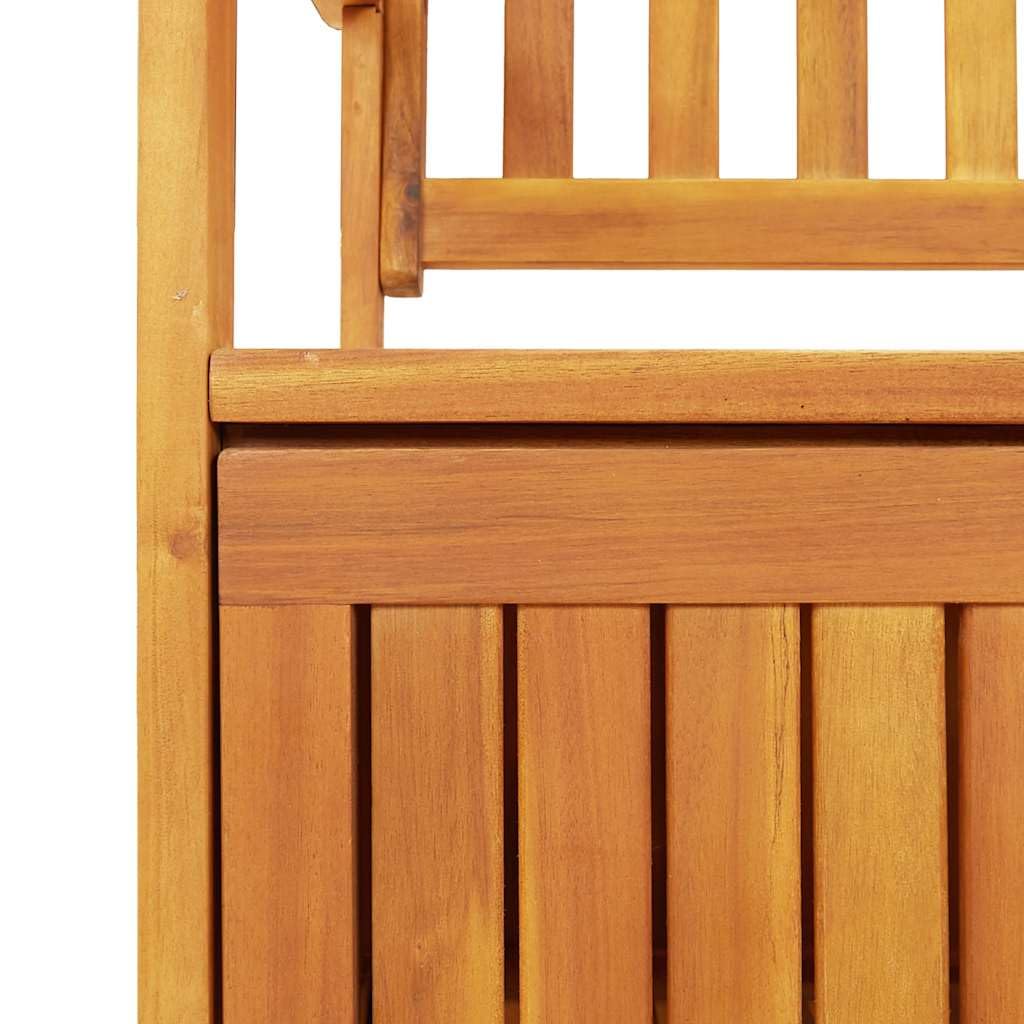 vidaXL Heim & Garten Gartenbank Stauraum 120cm Braun Akazie