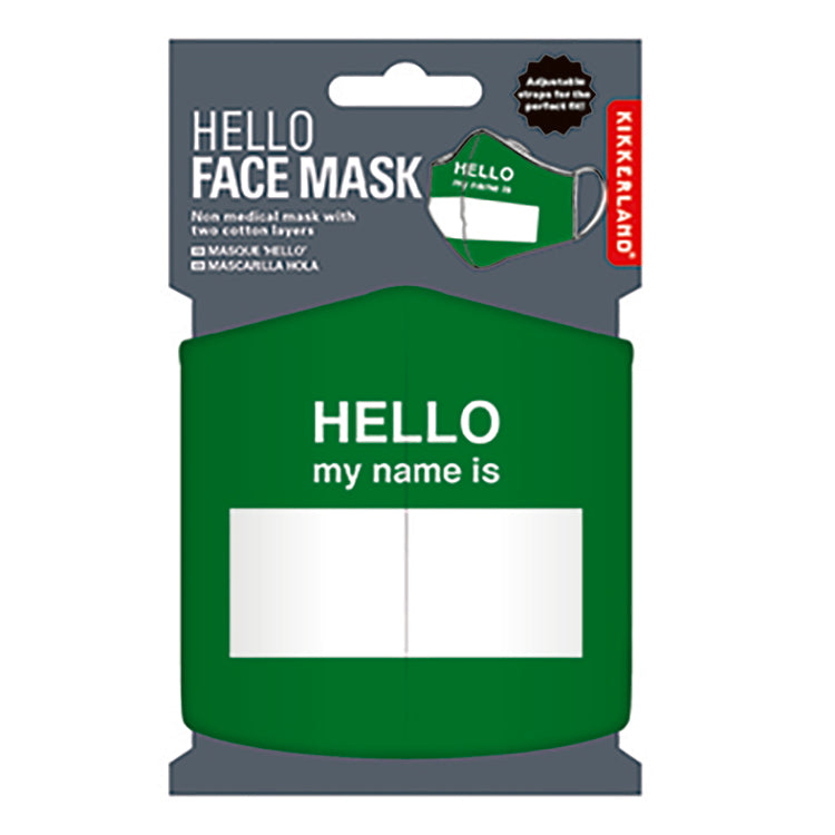 Kikkerland Home Hello Gesichtsmaske verstellbar