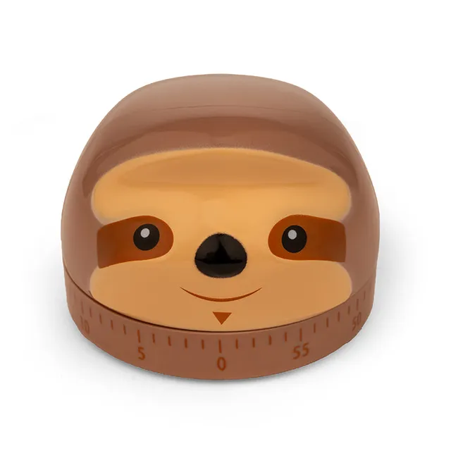 Kikkerland Sloth Kitchen Timer Küchentimer Faultier 60 Min