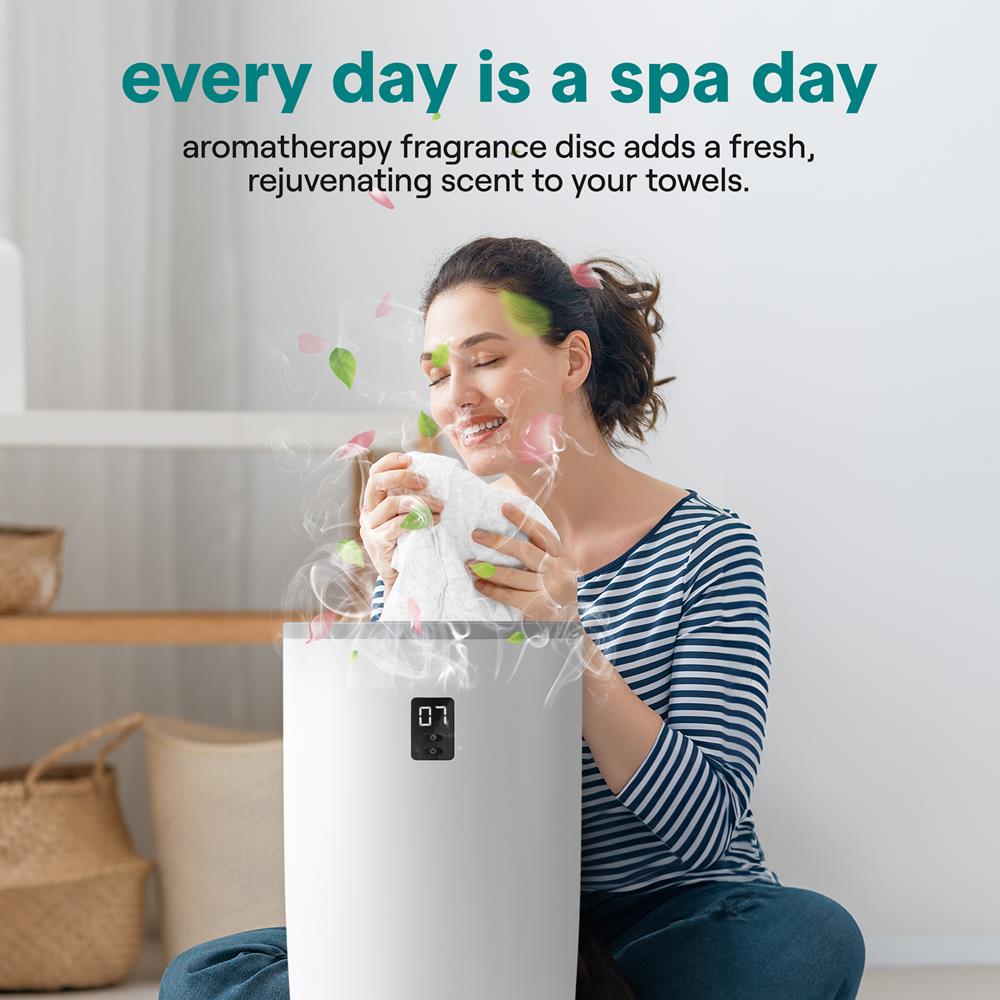 Serenelife Towel Warmers Handtuchwärmer Grau 20L Timer