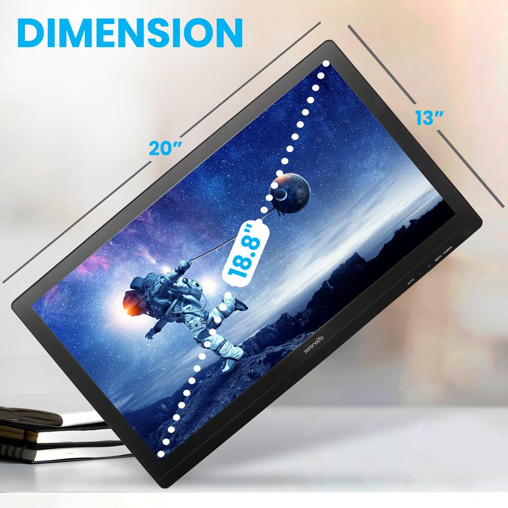 Serenelife Grafiktablett Monitor Full HD Touch Stift