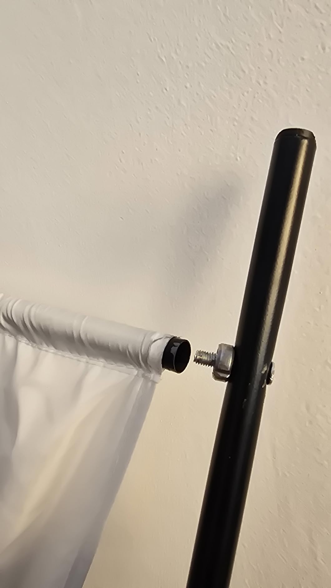 vidaXL Raumteiler 3-TLG. Weiß 150x180 cm Stoff