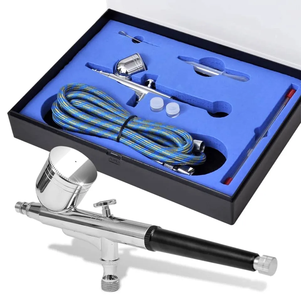 vidaXL Airbrush-Set 0,2/0,3/0,5 mm Pistole Koffer
