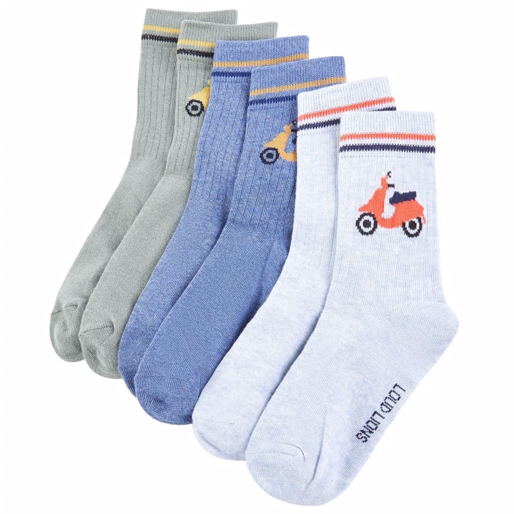 vidaXL Baby & Kleinkind Kindersocken Moped 26-29 5 Paar Baumwolle