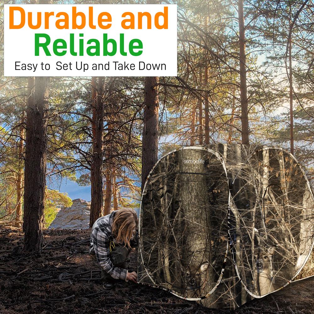 Serenelife Tarnzelt Ansitzzelt 1 Person Camo 152cm