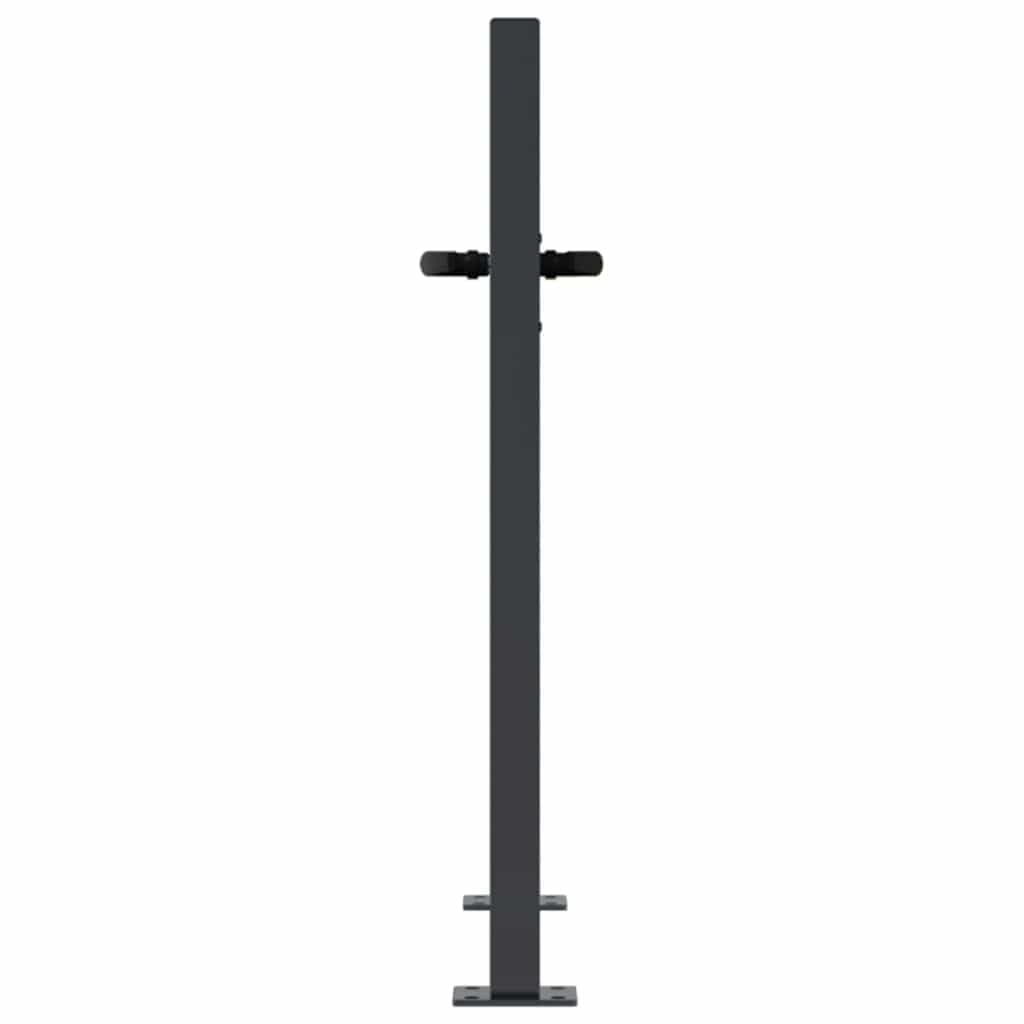 vidaXL Gartentor Bambus-Design 100x75 cm Anthrazit
