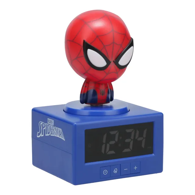 Paladone Spiderman Wecker Nachtlicht Musik Marvel Batterie