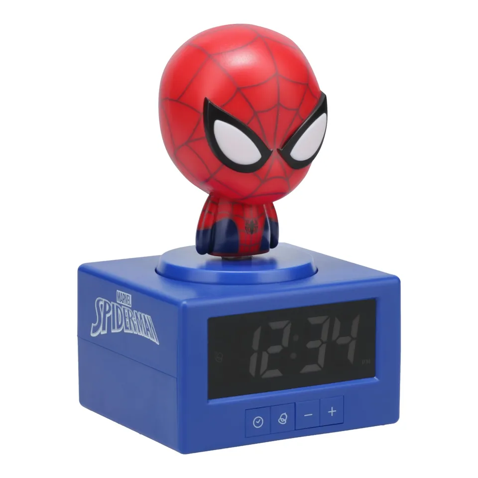 Paladone Spiderman Wecker Nachtlicht Musik Marvel Batterie