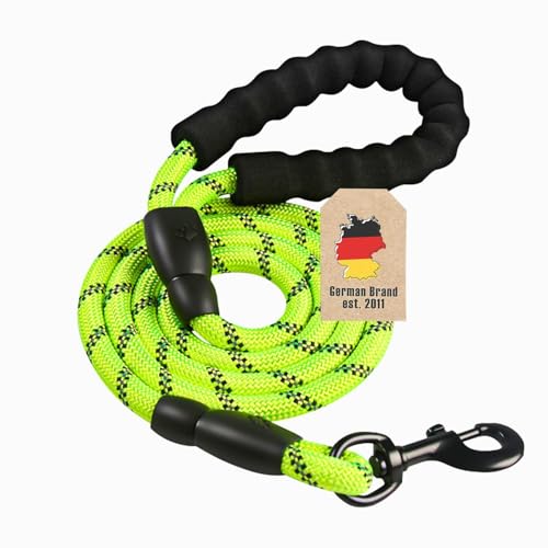 Intirilife Hundeleine Nylon Grün 1,5 m reflektierend