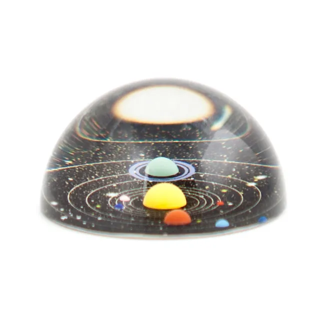 Kikkerland Home Planetarium Briefbeschwerer Glas Galaxie