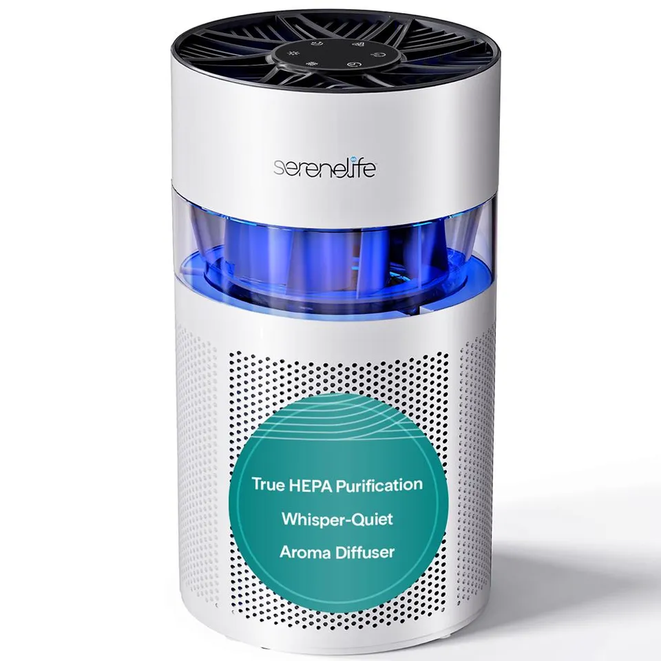 Serenelife DeHumidifiers Luftreiniger Weiß HEPA 13 Aroma