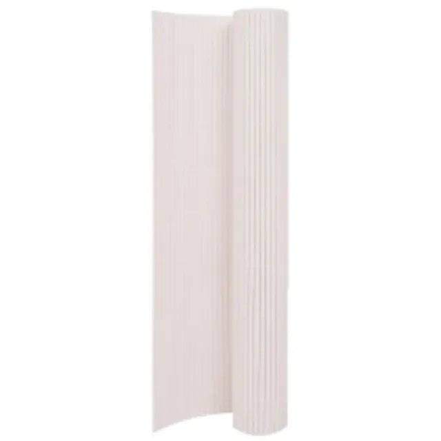 vidaXL Heim & Garten Sichtschutz 90x400 cm Weiß PVC