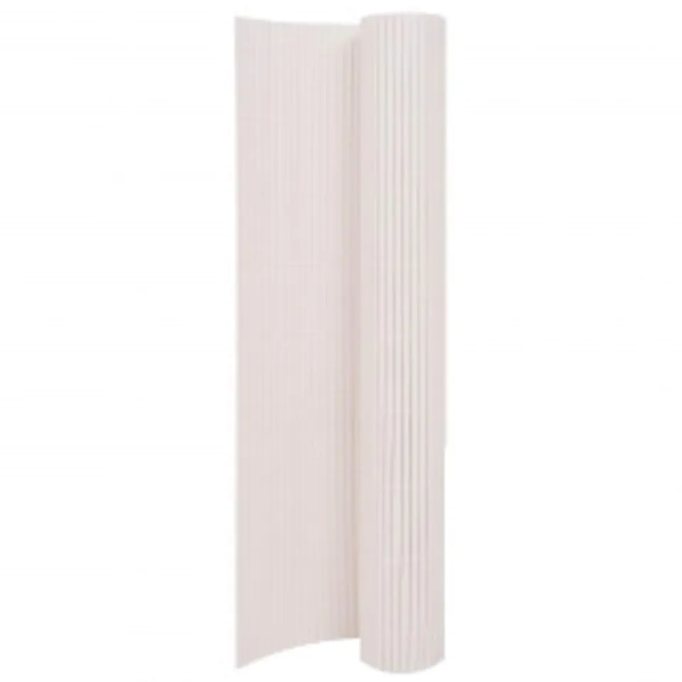 vidaXL Heim & Garten Sichtschutz 90x400 cm Weiß PVC