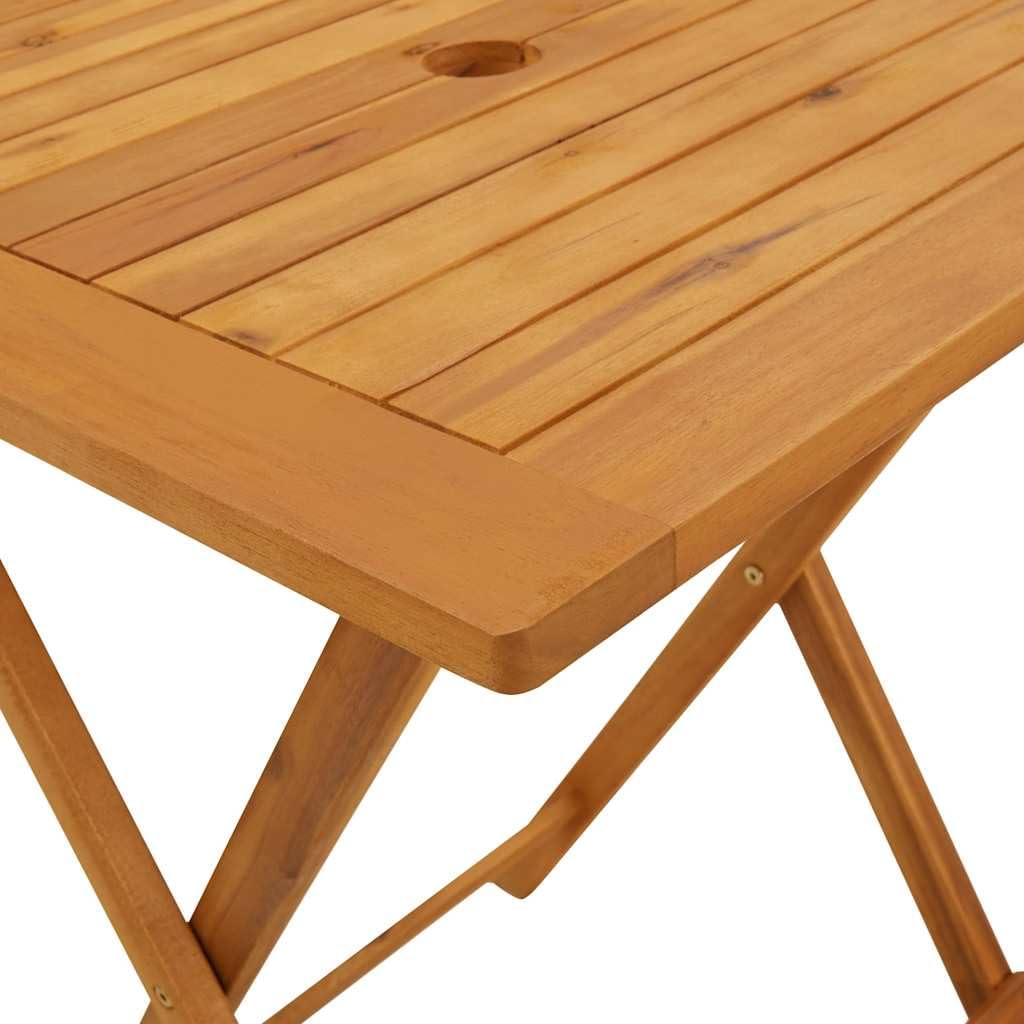 vidaXL Gartentisch Akazie 60x60x75 cm klappbar