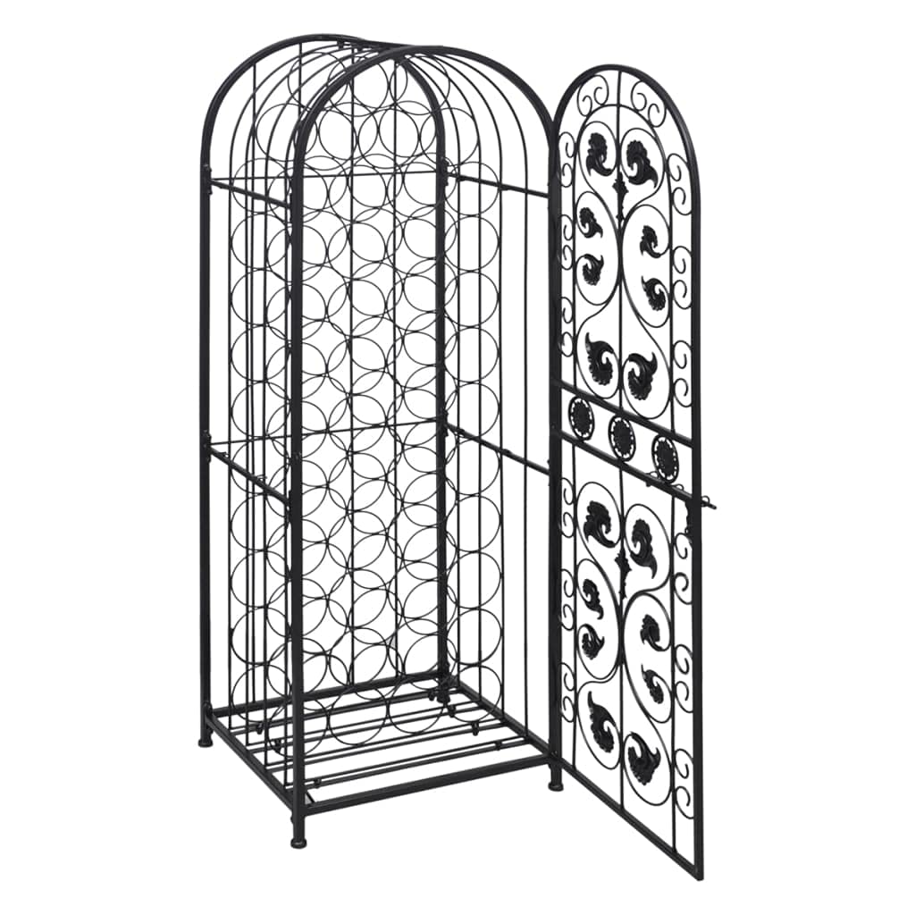 vidaXL Flaschenregal 45 Flaschen Metall 45x35,7x133,5 cm