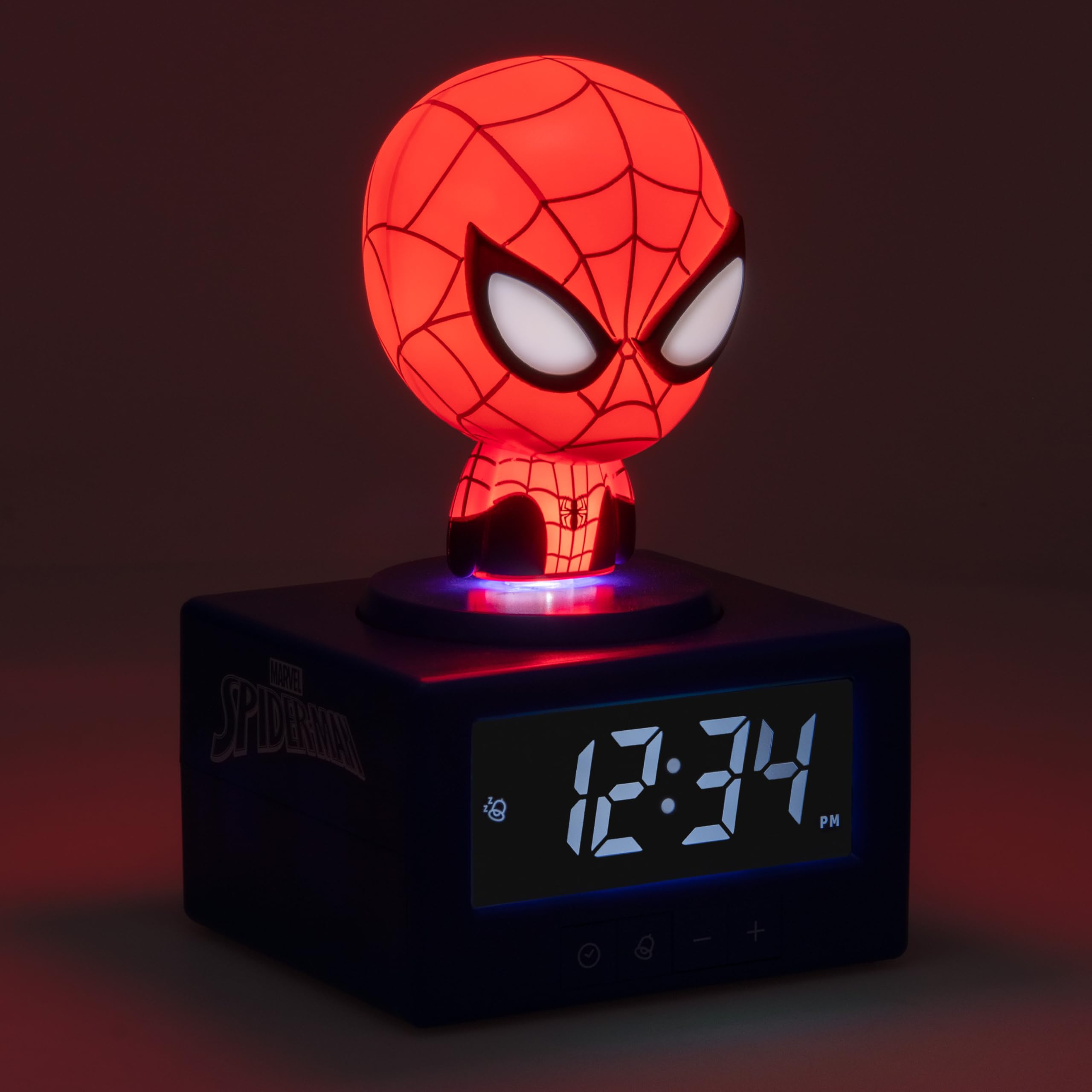 Paladone Spiderman Wecker Nachtlicht Musik Marvel Batterie