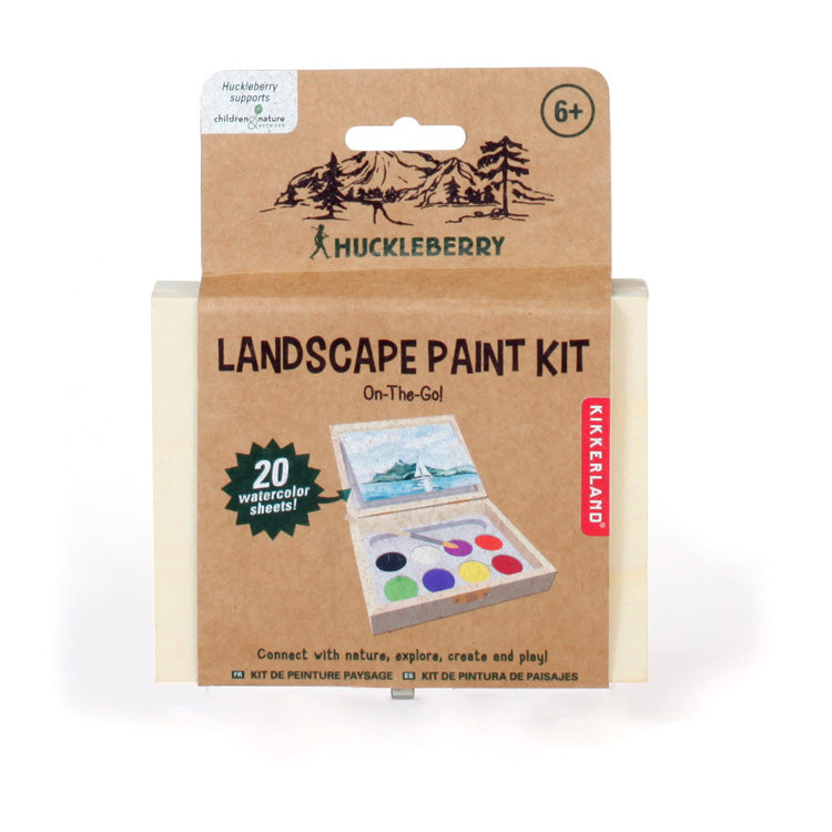 Kikkerland Huckleberry Malkasten Aquarell 8 Farben A7
