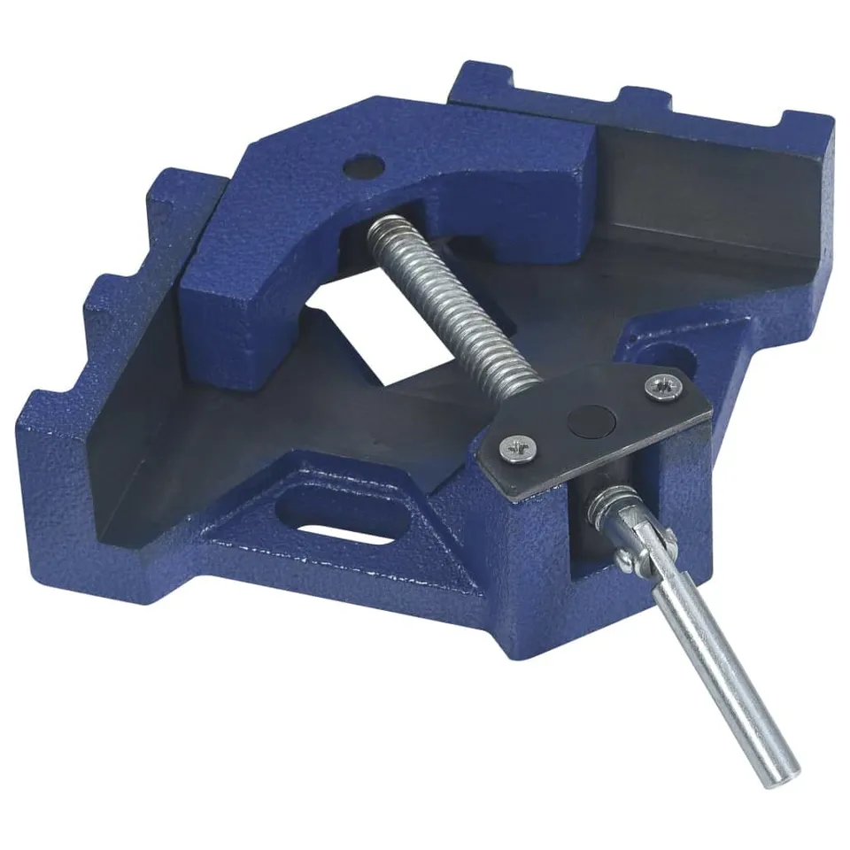 vidaXL Winkel Schraubstock Winkelschraubstock Gusseisen 104 mm