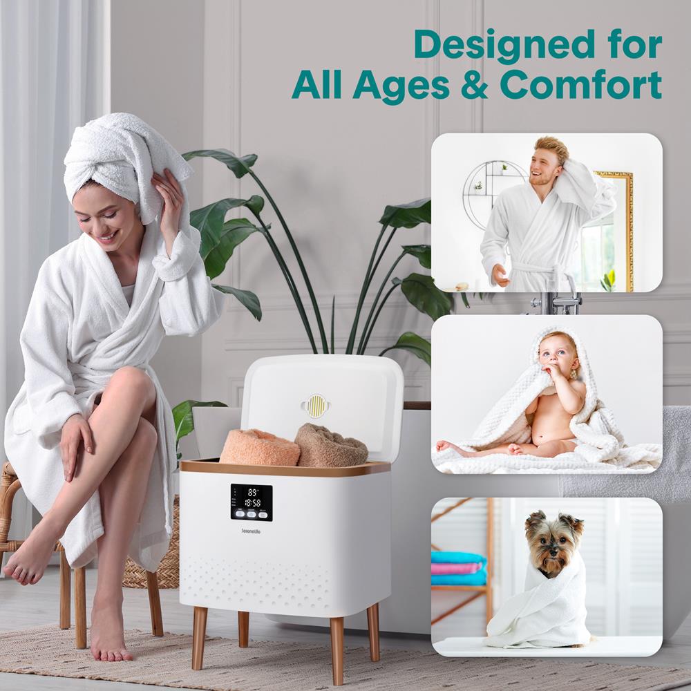 Serenelife Towel Warmers Handtuchwärmer Gold 20 L Edelstahl