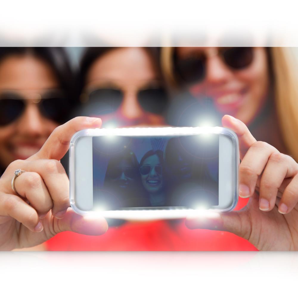 Serenelife LiteMe SLIP201BK iPhone 6 Plus Hülle LED Schwarz