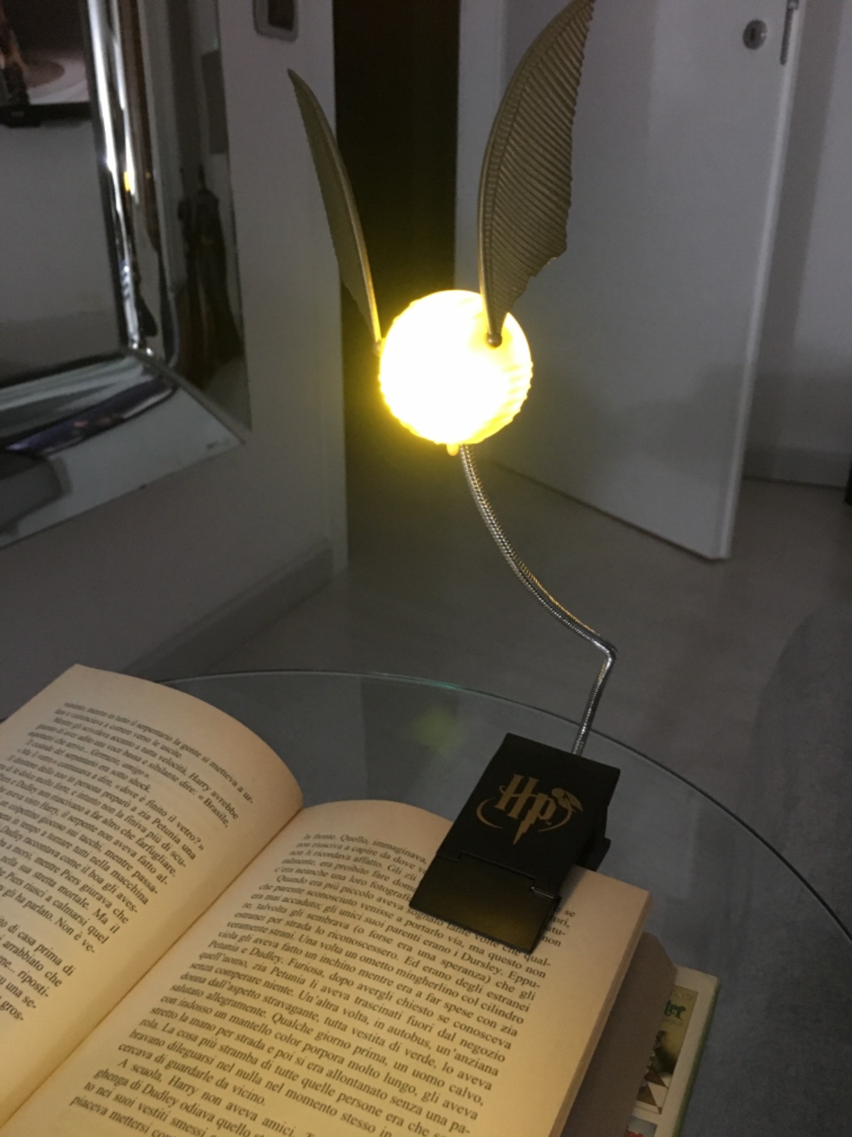 Paladone Lighting Goldener Schnatz Leselampe Clip Batterie
